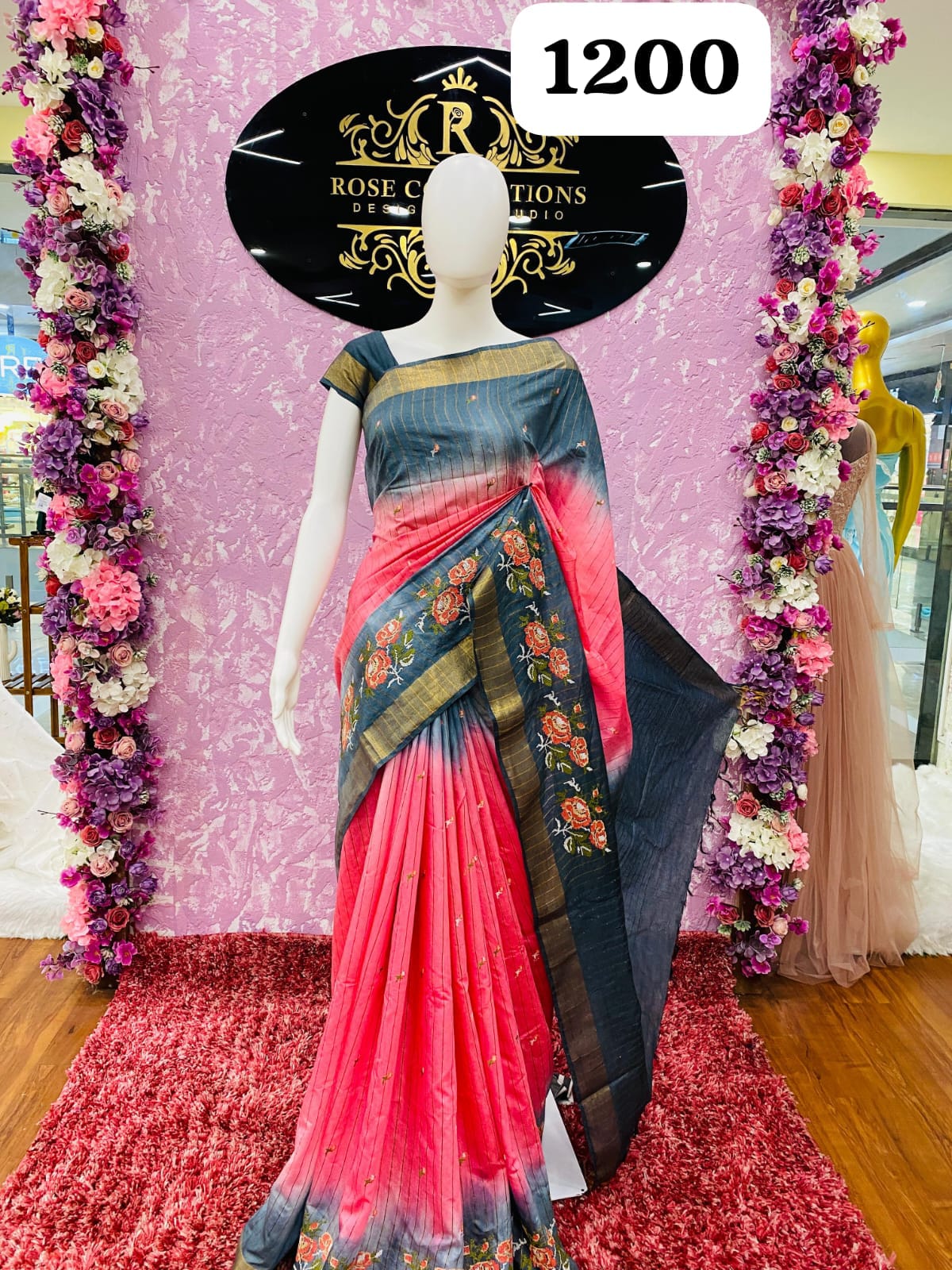 Rose and gray  texture